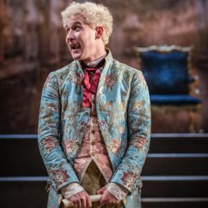 Adam Gillen as Wolfgang Amadeus Mozart. Marc Benner photo Adam Gillen as Mozart