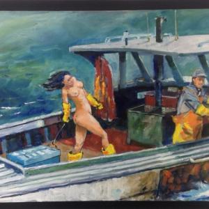 Boothbay Harbor artist Bob McKay is one of the 40 participating artists in the February show at Studio 53. Courtesy of Patricia Royall
Robert McKay
