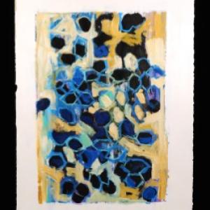Snow Fence Painting - by Katharina Keoughan and Joy Vaughan