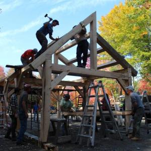 Learn how to do timber framing at the Hidden Valley Nature Center. Courtesy photo