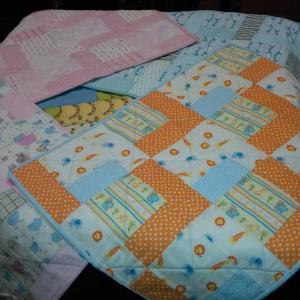 A few of the quilts made for premature babies by the Community Center’s Just Sew group. JANE CARPENTER/Boothbay Register