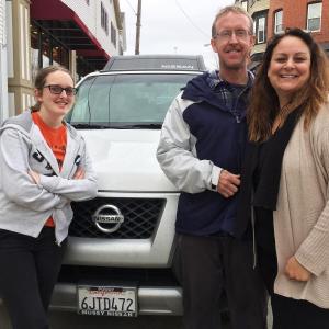 Mark and Jaden Welsh drove from San Diego California to meet up with their wife/mother, Patty Sterling-Welsh, who flew, earlier in the week. SUZI THAYER/Boothbay Register