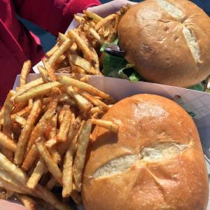 One of the best burgers I’ve ever had, from Burgers & Freys food truck. And the fries come with! SUZI THAYER/Boothbay Register