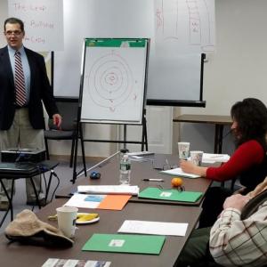 SBA Economic Development Specialist Bill Card at a small business workshop. Courtesy photo Small Business Workshop, Bill Card