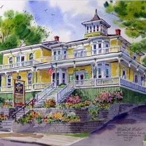 A painting of Captain Sawyer’s Bed & Breakfast by Mark Mellor. Courtesy photo