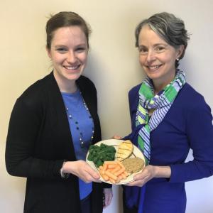 The diabetes education classes will take place again in June and September. Pictured are Elisabeth Cardali, left, and Ann Boe, LincolnHealth clinical dieticians. Courtesy photo