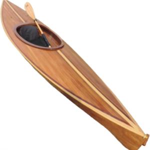 The hand-crafted kayak offered as a raffle prize. Courtesy photo