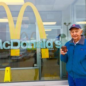 Bob Devine at the McDonald’s in Damariscotta. SUZI THAYER/Boothbay Register