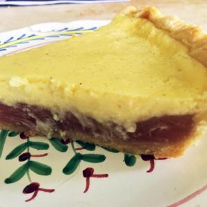 Rhubarb custard pie is utterly ridiculous! SUZI THAYER/Boothbay Register