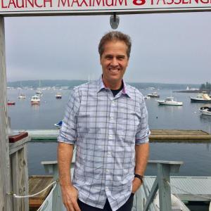 Author Jonathan White, at the Boothbay Harbor Yacht Club on June 23. SUZI THAYER/Boothbay Register
