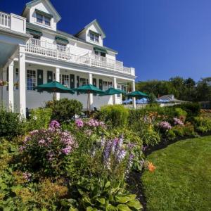 A view of the front of Spruce Point Inn with its lush garden. Courtesy photo