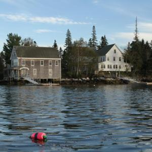Hog Island buildings. Courtesy of Steve Kress