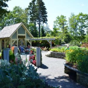 Lerner Garden of the Five Senses at Coastal Maine Botanical Gardens. Courtesy of CMBG