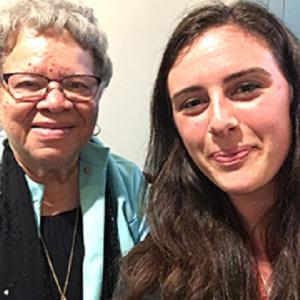 Tory Paxson, right, with Dr. Sylvia Whitlock. Courtesy photo