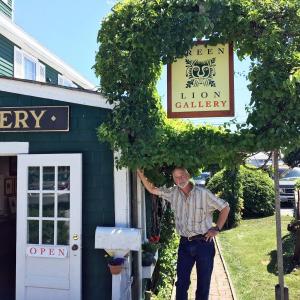 David Morgan at his new gallery in Boothbay Harbor, next to the Chowder House Restaurant. SUZI THAYER/Boothbay Register