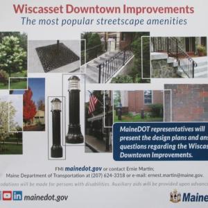 The state will share plans for Wiscasset’s Downtown Improvement Project on Oct. 5. Courtesy of MDOT