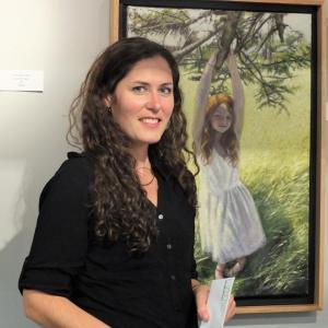 Jamie Wiggins’ oil painting, “Distant” was awarded Best In Show honors in 2016. LISA KRISTOFF/Boothbay Register South Thomaston artist Jamie Wiggins