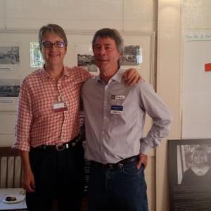 Greg Marley, right, from National Alliance on Mental Illness (NAMI) Maine at last September’s Hope & Resiliency event at Railway Village will be speaking again at Barrett’s Park Sept. 10. Courtesy photo