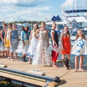 The line-up of models at the 2017 Fishin’ for Fashion event. Courtesy photo