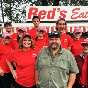 Red’s Eats owners Cindy Collamore, front left, Joseph Gagnon and Debbie Gagnon. Behind them are Makenzie Chancellor, left, Shannon Moody, Christopher Fairfield, Chelsea Taylor, Christian Ingram, Grace Webber, Truth Ingram, Anna Rushlau and Meredith Anderson. Courtesy of Cindy Collamore