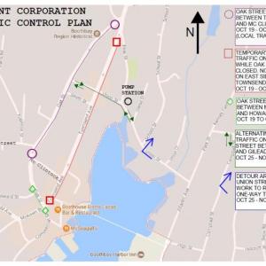 This map shows the traffic patterns, with no updates made yet to dates. Courtesy photo