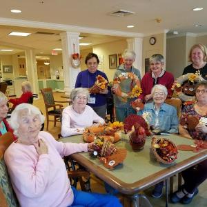 The BRGC Garden Therapy team with Gregory Wing and Safe Havens residents ready to welcome Thanksgiving. Courtesy of Kathleen Marty