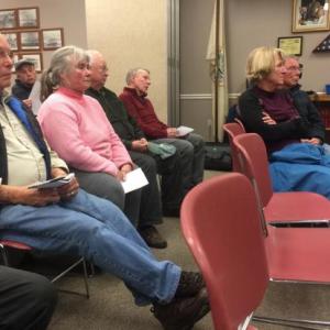 Meeting attendees air their concerns. JOSEPH CHARPENTIER/Boothbay Register