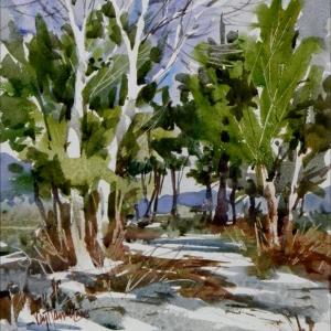 “April Surprise” by Tony van Hasselt A.W.S. See it, and other works by this artist and others in the Fall Into Winter show. Courtesy photo Tony van Hasselt A.W.S.