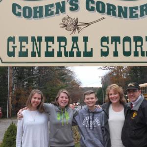 The Cohen family of Boothay Harbor are operating Cohen's Corner General Store on Route 27 in Edgecomb. The planning board approved a permit for the new general store last week. Family members are, from left, Jenna, Kayla, Quincy, Juliette and Ron Cohen. BILL PEARSON/Boothbay Register