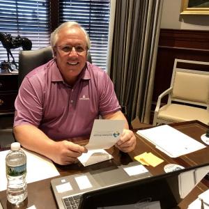 Paul Coulombe in his Boothbay Harbor Country Club office. Courtesy of Michelle Amero