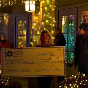 Taking First Place honors in the residential category of the Gardens Aglow Lighting Contest is ... Libby Smith of Boothbay Harbor! Courtesy of Kris Folsom