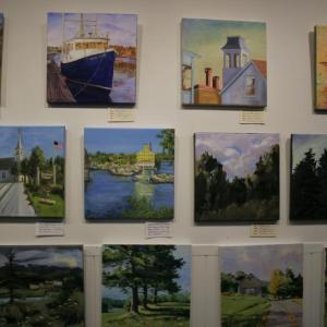 A sampling of nature 12” x 12” beauties at Boothbay Region Art Foundation ... something for someone on everyone’s holiday gift list!