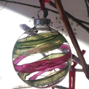 An ornament made at an Inn Along the Way’s “Holidays with HeART” workshop. Courtesy photo