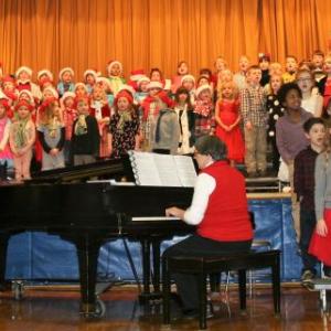 Boothbay Region Elementary School’s 12th annual holiday concert participants in action Dec. 15. LISA KRISTOFF/Boothbay Register