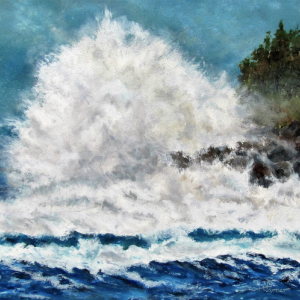 “Rage” by Helen Warner. Oil on Gesso panel. On display at PWA. Courtesy of the venue Helen Warner ME