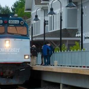 The Downeaster at its current terminus, Brunswick Station. If the summer plan moves forward, the train is expected to take about two hours to go from Brunswick to Rockland. Courtesy of AMTRAK
