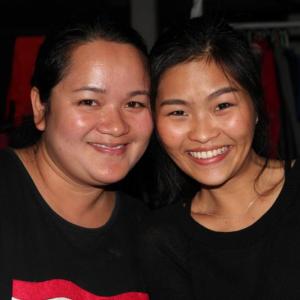 Suparat Kongsi, right, with her FTD “sister” Pitchaya Aryi. Aryi and Kongsi were two of the original FTD Daughters, both at high risk of being trafficked before they joined FTD’s program 2002. Courtesy of Julie Lamy