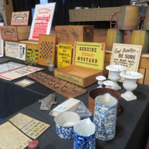 Vintage signs are one of the collectible items you'll find at the Bath Antique Sale. Courtesy of George Jones