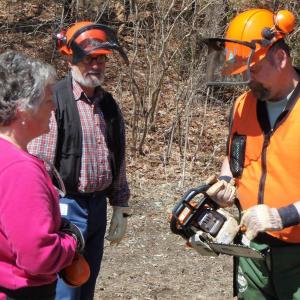 Learn how to handle a chainsaw safely. Courtesy of HVNC