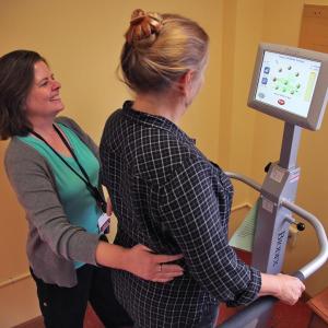LincolnHealth Physical Therapist Heather Brewer, left, with Certified Occupational Therapy Assistant Deborah Hidu. Courtesy of LincolnHealth