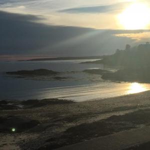 Is that an orb in the lower left hand corner of this photo taken at Dogfish Head Beach? LISA KRISTOFF/Boothbay Register