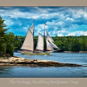 “The Heritage” - one of the works by David Higgins in his exhibition at BHML. Courtesy of Hilary Bartlett David Higgins - Portland, ME artist