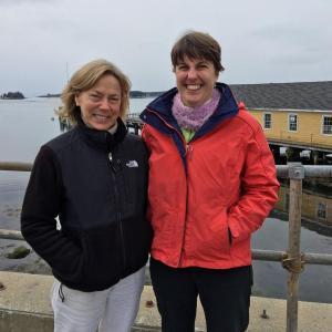 Pauline Dion, left, president and executive director of the Boothbay Sea and Science Center, and Lili Pugh, the new education program director. SUZI THAYER/Boothay Register