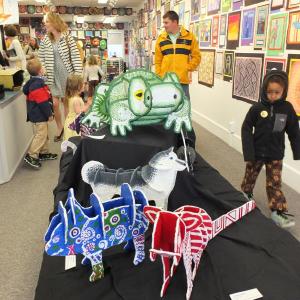 A glimpse of the 2017 Student Art Show at BRAF. LISA KRISTOFF/Boothbay Register