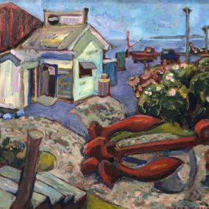This colorful painting by Diana Young is one of the works by BRAF’s 140 members just waiting to “invite you in.” Courtesy of the venue Diana Young