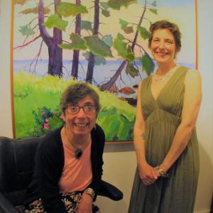Mother and daughter, Andrea and Christine Peters. See their show “Awakenings” at Gleason Fine Art through July 12. LISA KRISTOFF/Boothbay Register
