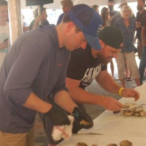 James Geoghegan and Canadian champion Eamon Clark face off in the finals. ART MAYERS/Boothbay Register