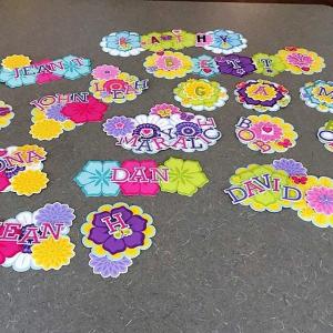 Colorful name markers will adorn the doors of each resident at the Gregory Wing. Courtesy of Nan Jackson