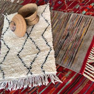 Berber rugs in the Diana Kerr and Kathleen Jones “Morocco In Maine” show at the Downeast Gallery in Edgecomb. Courtesy of Danielle Betts