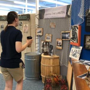 The historical display at the Maine State Aquarium. PAGE BROWN/Boothbay Register